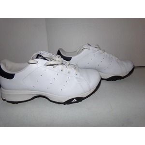 MEN'S ADIDAS ADVANCED TRAXION TECHNOLOGY TENNIS SHOES ADIWEAR WHITE BLACK SZ 7.5